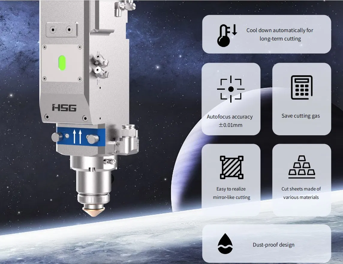 3000W 4000W 6000W Full Enclosed Metal CNC Laser Cuttingmachine Exchange Platform