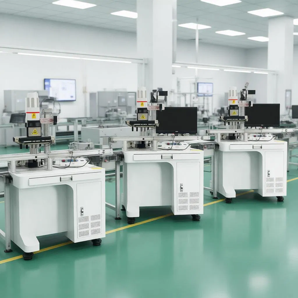 Advanced Industrial IC Marking System with Dual-Flow Laser Annotation Platform