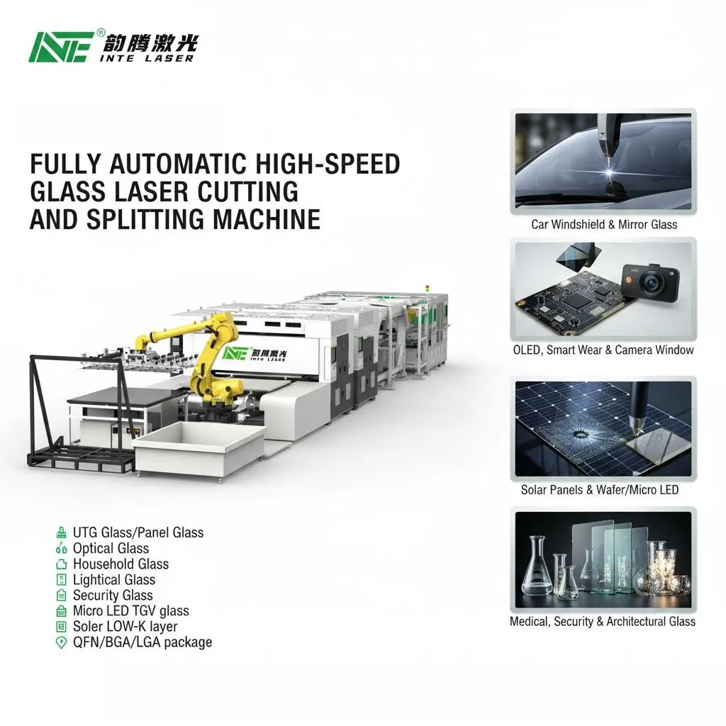 Fully Automatic High-Speed Tempered Car Glass Cutting and Splitting Production Line Machine