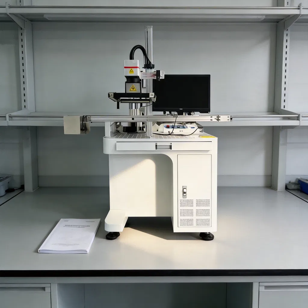 High Precision Vision Laser Marking System for Qr Code and Barcode Marking