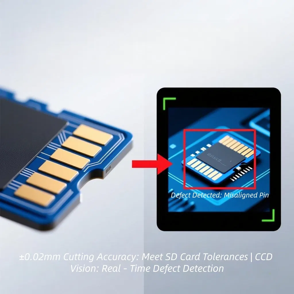 Automatic SD Card Laser Cutting Machine - High Precision Industrial Grade Equipment with Dual Optical Path System