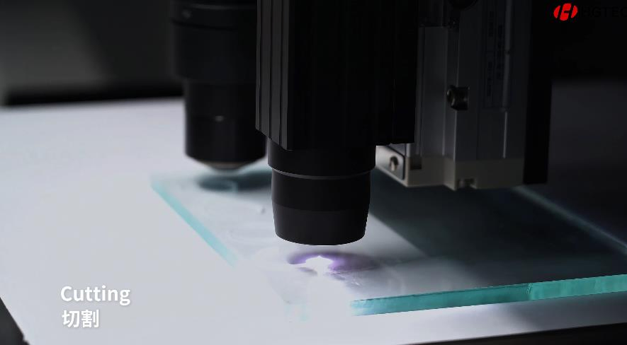 Smart Hgm-100f All-in-One Glass Sandblasting Paint Removal Glass Laser Drilling Machine