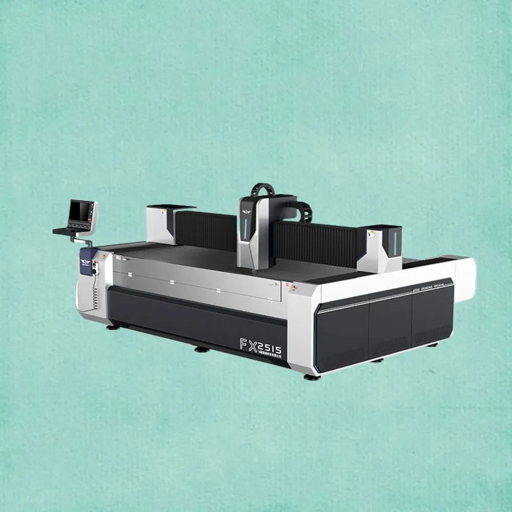 Large CNC Cutting Machine for Precision Special-Shaped Edge Grinding, Punching, Chamfering, etc. of Large Display Window Panel.