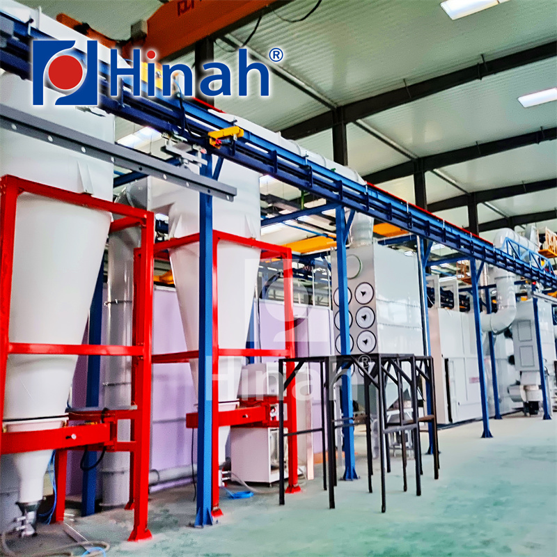 Automatic Spraying System with DIP Tank Pre-Treatment for Aluminum Profile