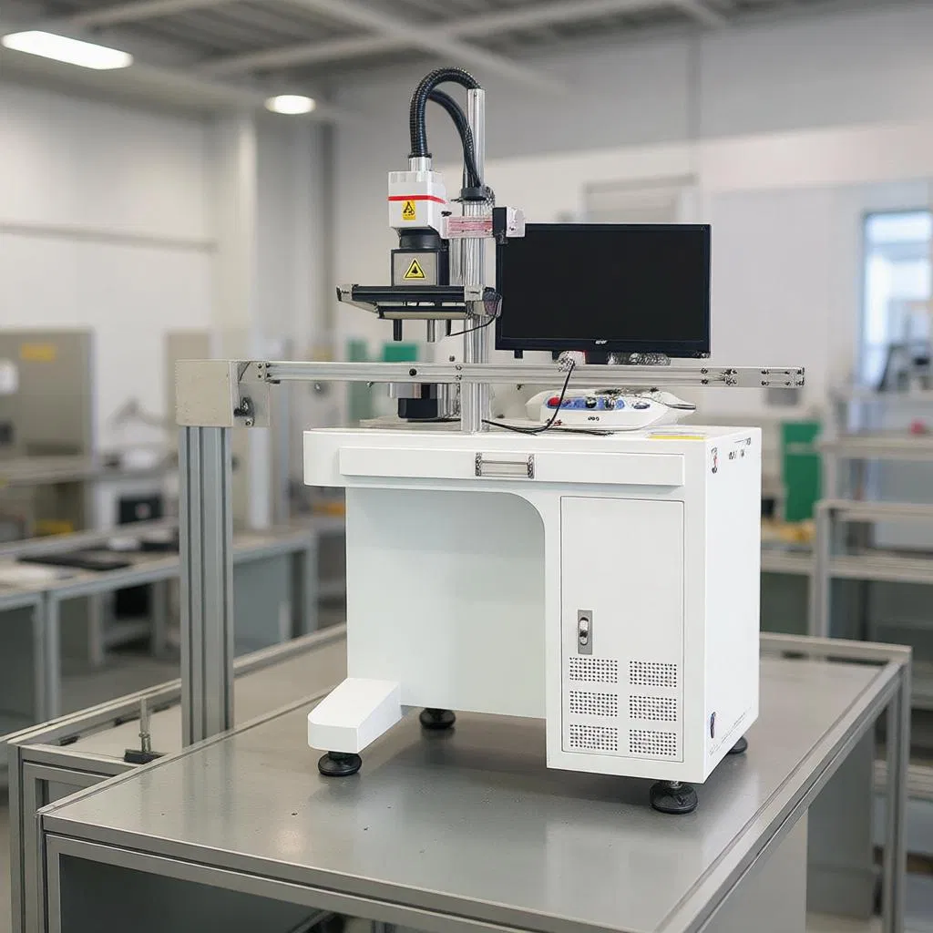 High Precision Vision Laser Marking System for Qr Code and Barcode Marking