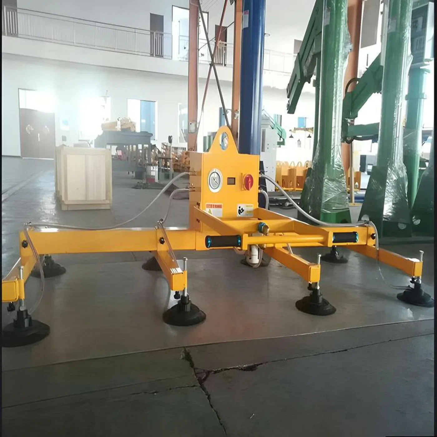 90degree Turn Over Glass Panel Vacuum Suction Laser Feeding System