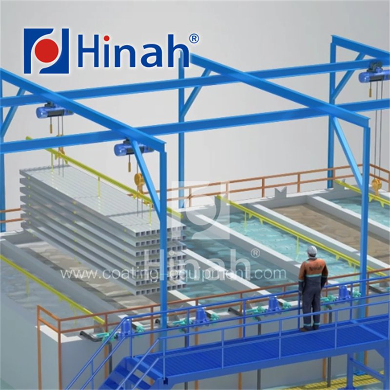 Automatic Spraying System with DIP Tank Pre-Treatment for Aluminum Profile