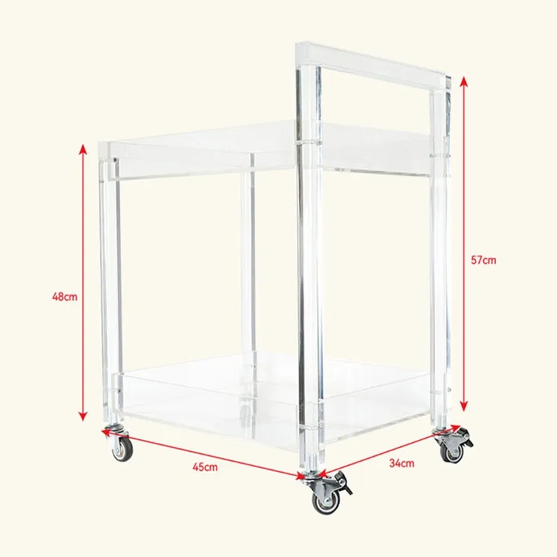 Acrylic Rolling Cart View 6