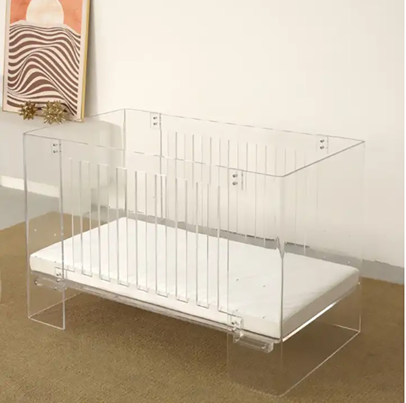 Premium Transparent Acrylic Crib for Safe Infant Sleep Solutions