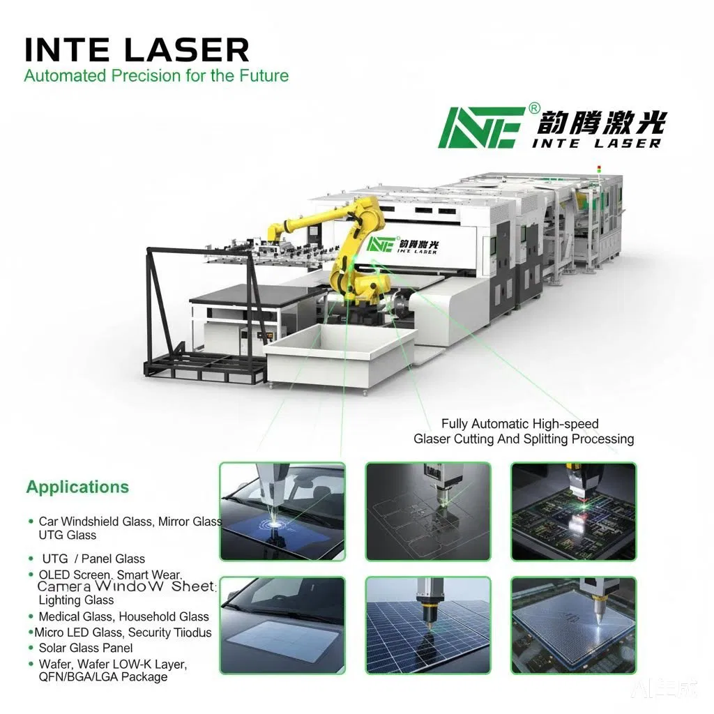 Fully Automatic High-Speed Tempered Car Glass Cutting and Splitting Production Line Machine