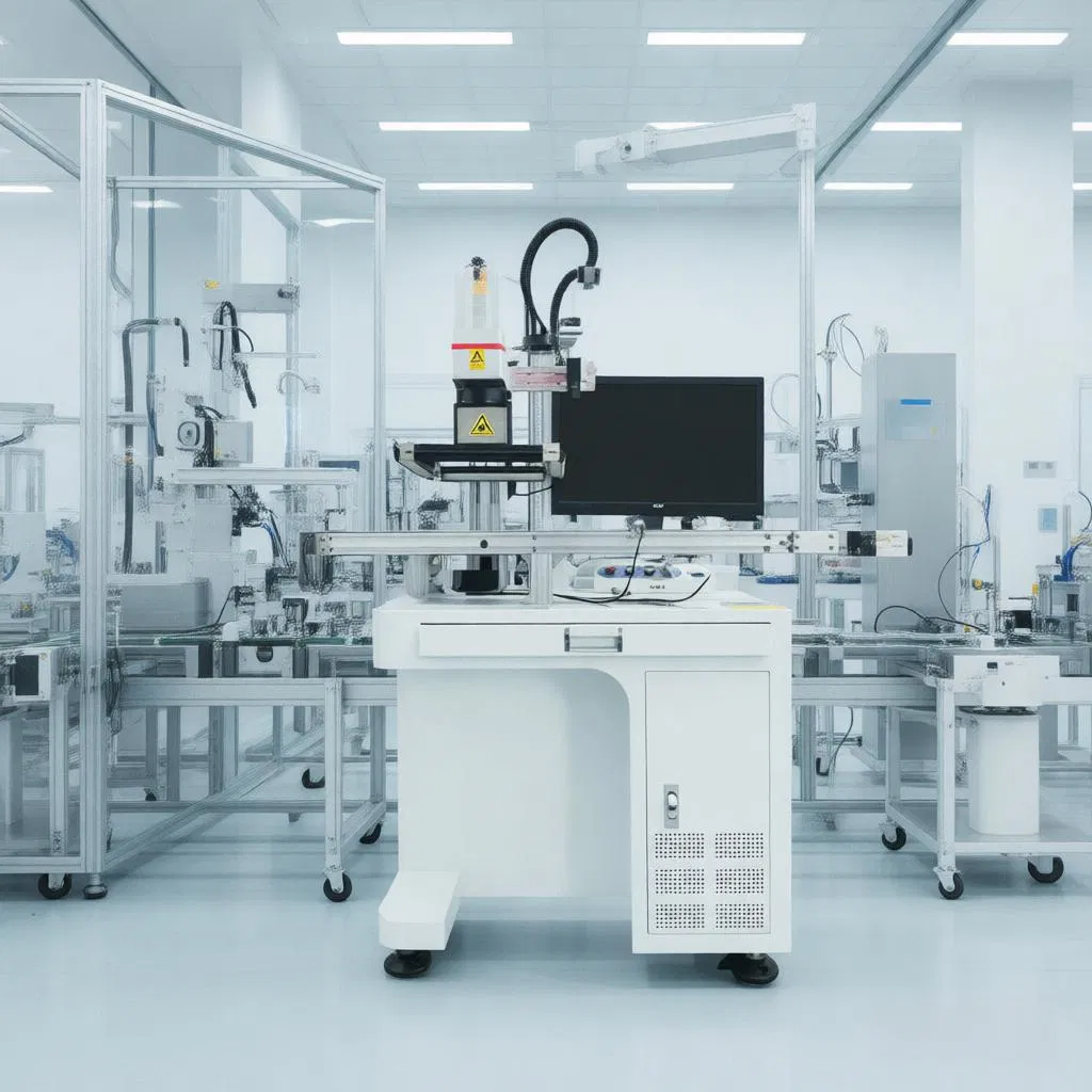 High Precision Vision Laser Marking System for Qr Code and Barcode Marking