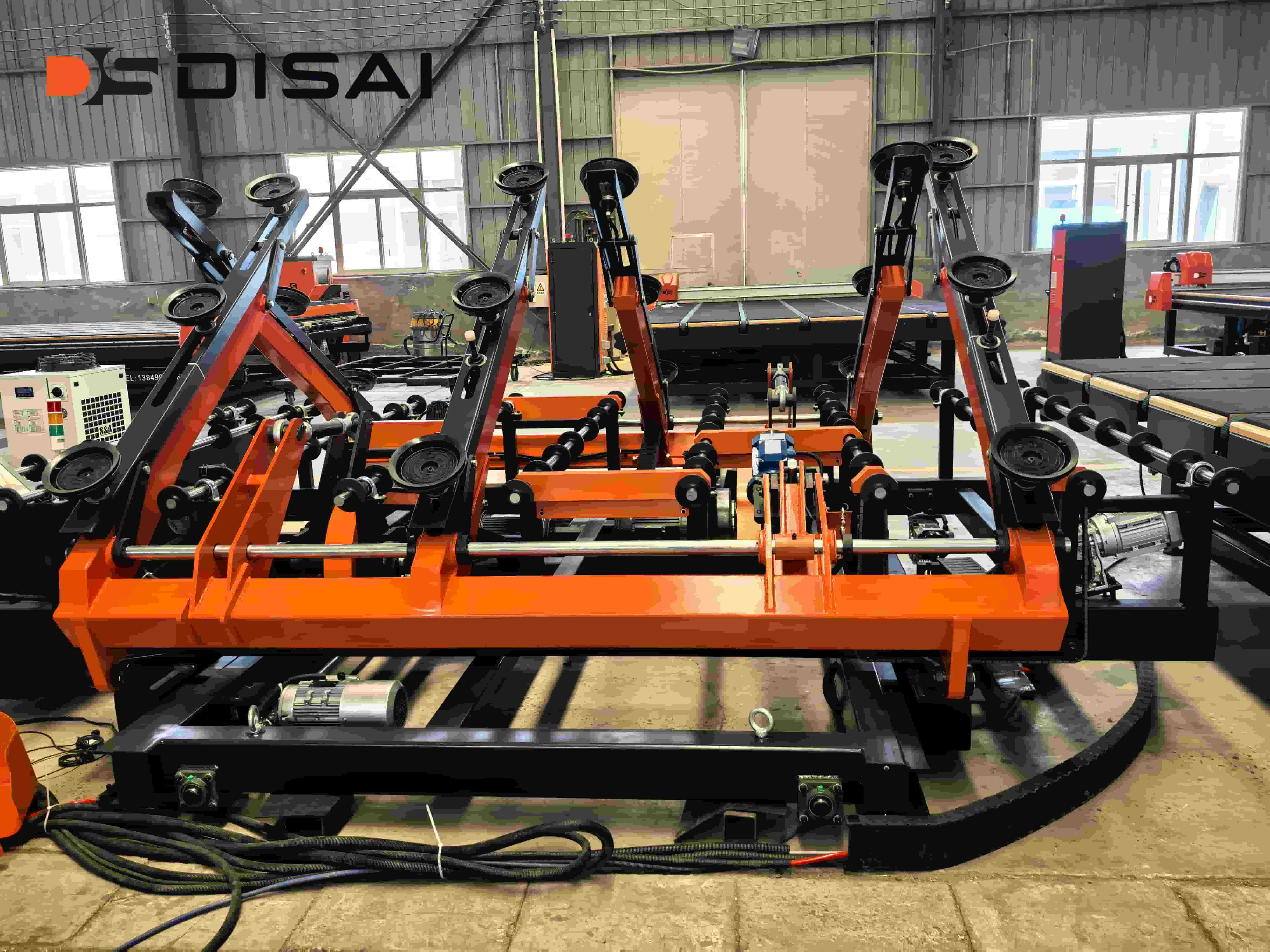 Intelligent Glass Loading Robot Arm PLC-Controlled Automatic Glass Loading System