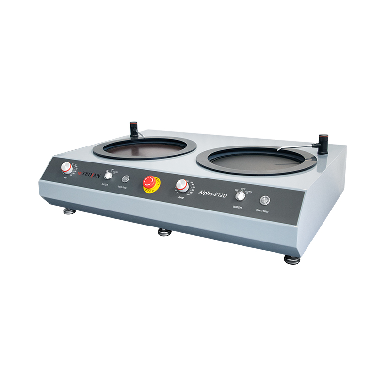 Alpha 212D Lab-Grade Vibratory Cutting Polishing Machine Metallurgical Polisher Grinder Dual-Wheel Metallographic Polishing Equipment with Grinding Kit