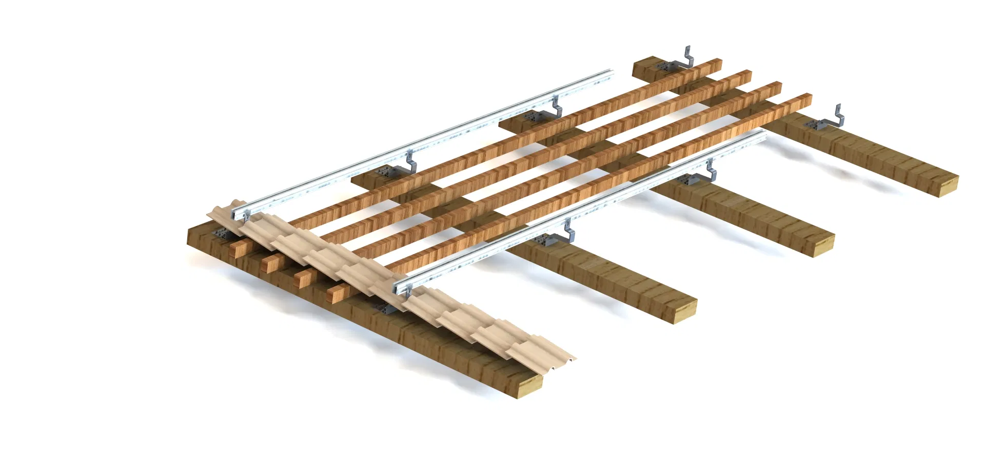 Solar Module Mounting Structure Solar Panel System Supporting Structure for Tile Roof Solar Energy System