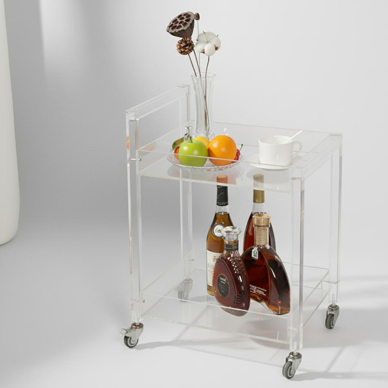 Modern Acrylic Rolling Cart: Perfect Storage Solution for Any Space