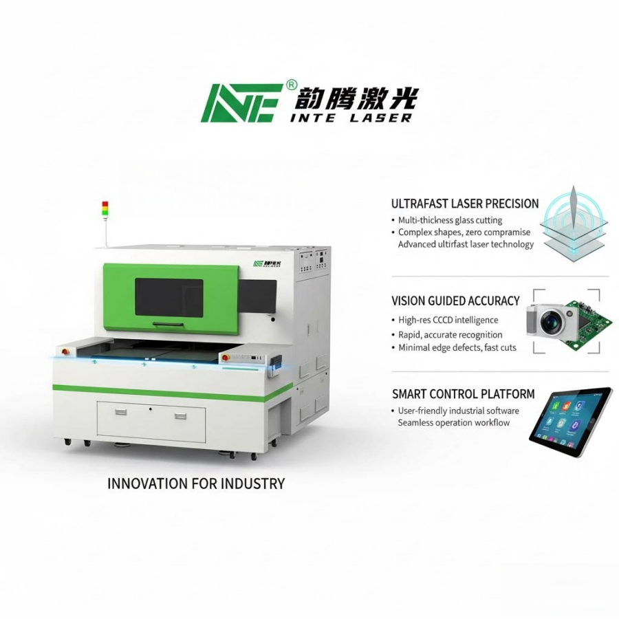 Large-Format Automated Industrial Laser Precision Automative Glass Cutting Machine