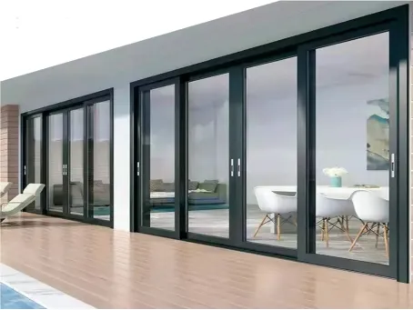 Aluminum frame and glass