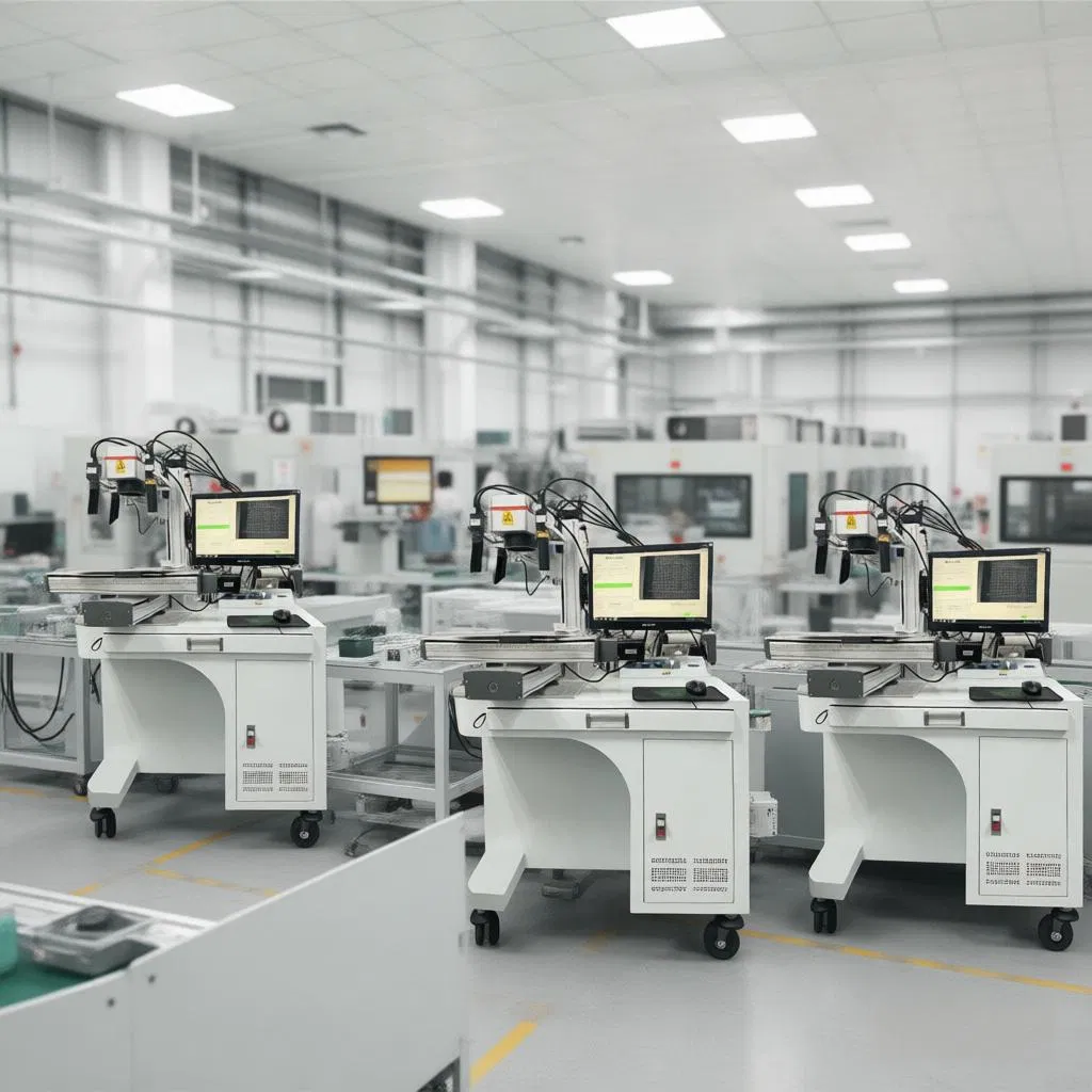 Advanced Industrial IC Marking System with Dual-Flow Laser Annotation Platform