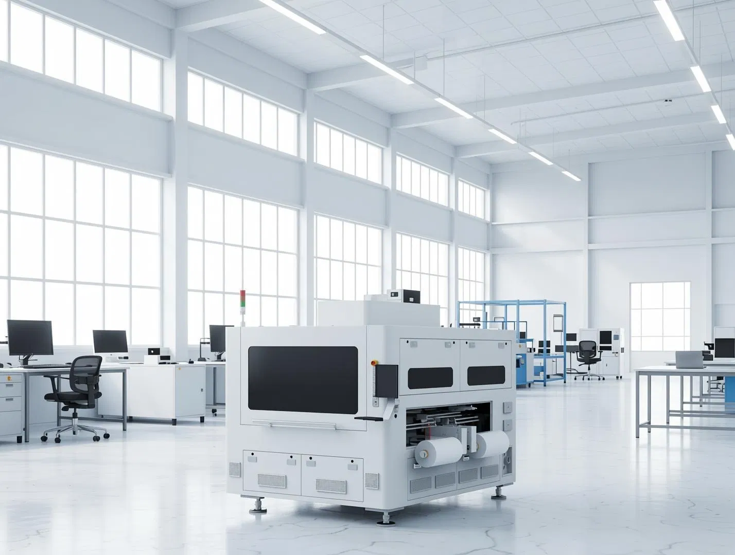 4-Head Roll-to-Roll Coverlay Laser Cutting Machine High-Speed Precision for FPC Manufacturing