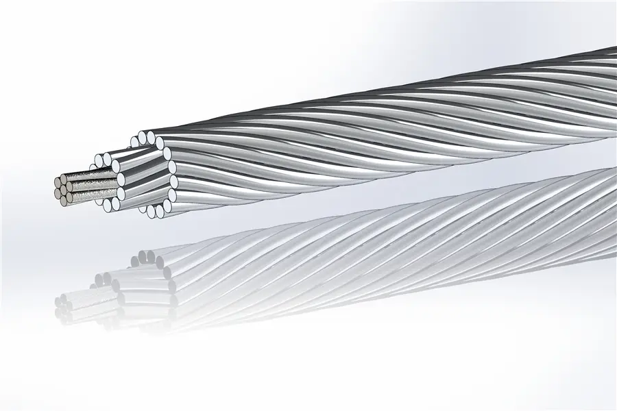 Custom AACSR DIN 48206 Steel core aluminum alloy conductor BARE CONDUCTOR Manufacturers, Factories