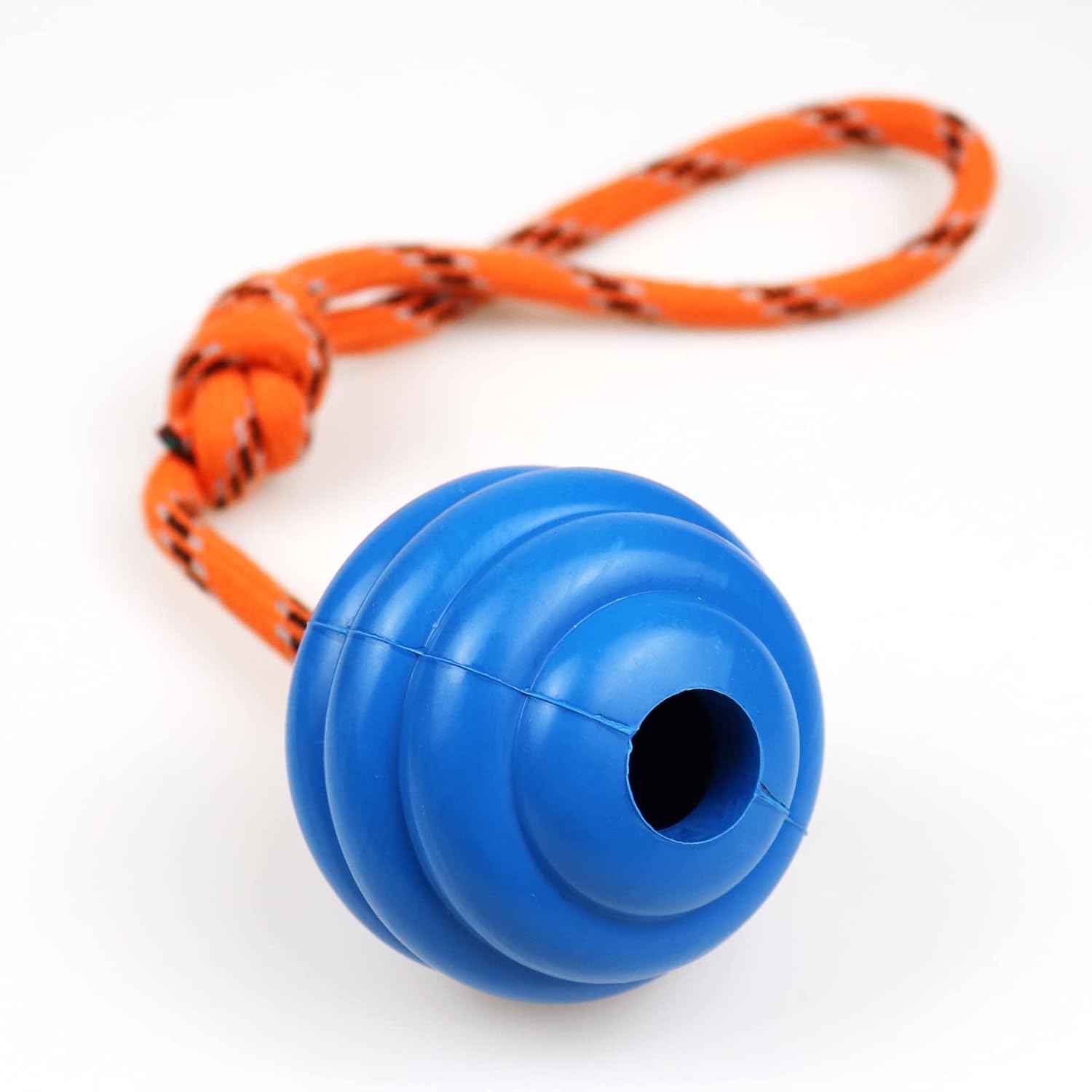 K9 Training Ball With Rope Exercise and Reward Toy for Dogs Indestructible Dog Toy Ball