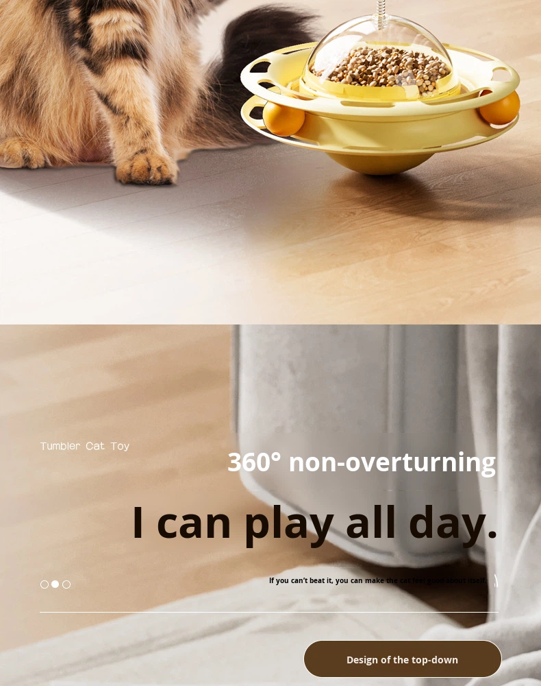 Eco-friendly Pet Toys Cat Multi-play Pet Toy Cat Toy Leaking Food Tumbler Turntable Cat Amusing Artifact Self-Entertainment