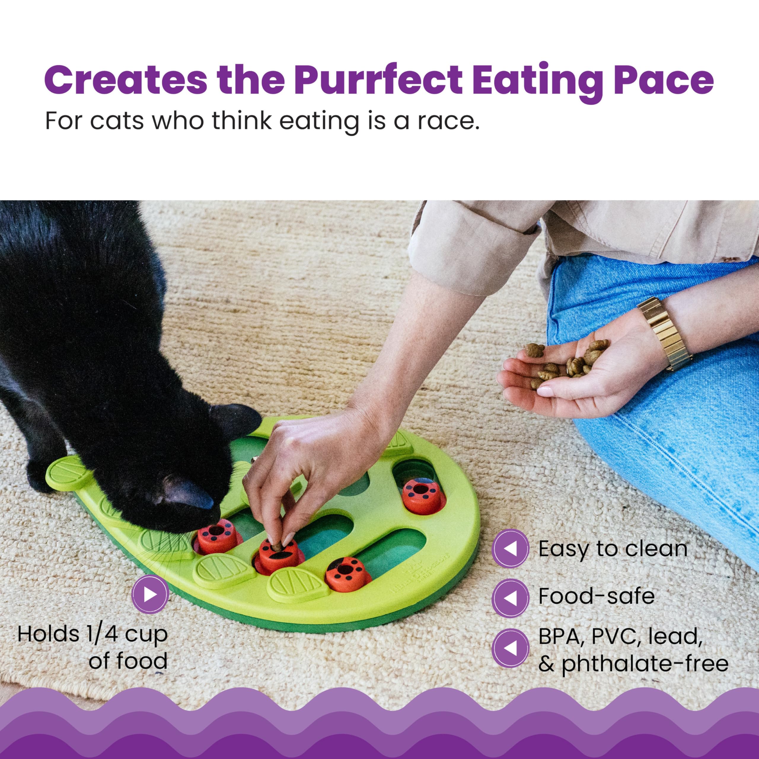 New Interactive Cat Treat Puzzle Eco-Friendly Toy for Mental Stimulation and Slow Feeding