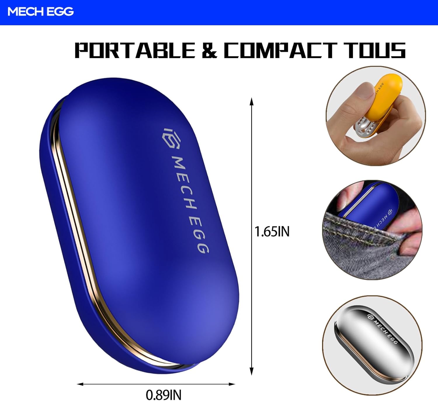 Mech Egg Metal Fidget Slider Push Egg EDC Fidget Toys Adults Sensory Toys Home Office Executive Desk Toys For ADHD ADD Autism
