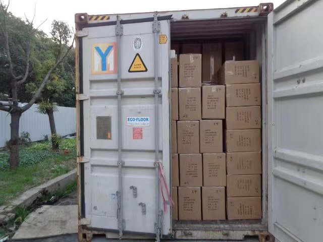 Cartons in container