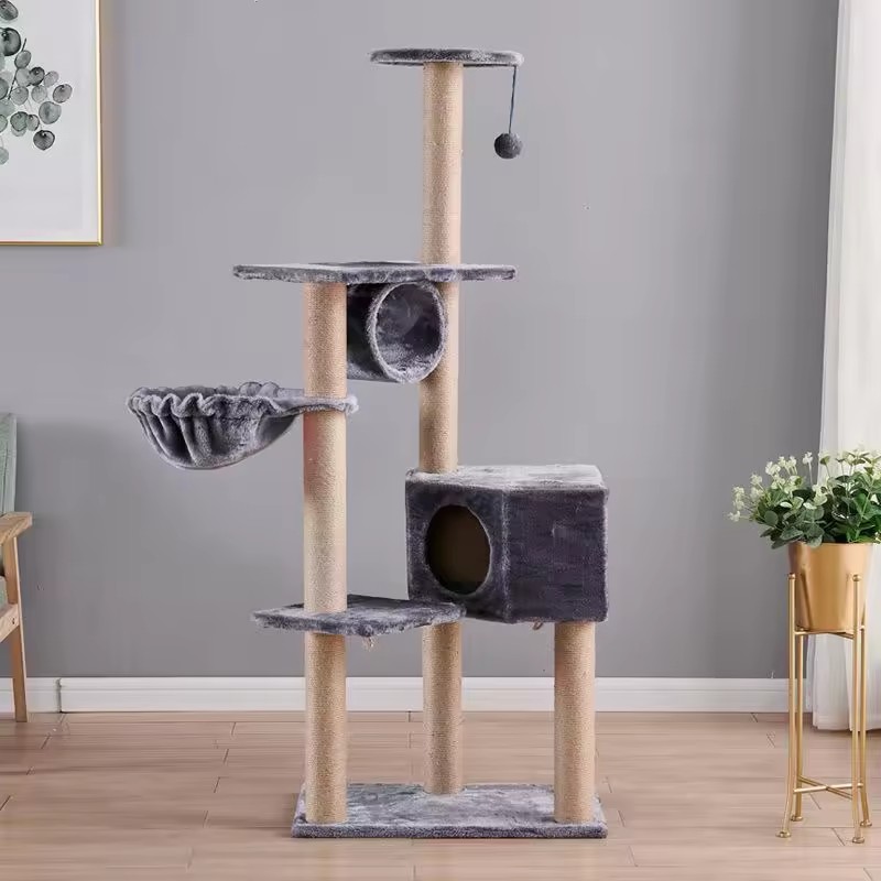 The Large Capacity Play Area Is Spacious Open Allowing Multiple Cats in Family to Play Interact Without Disturbing Each Other
