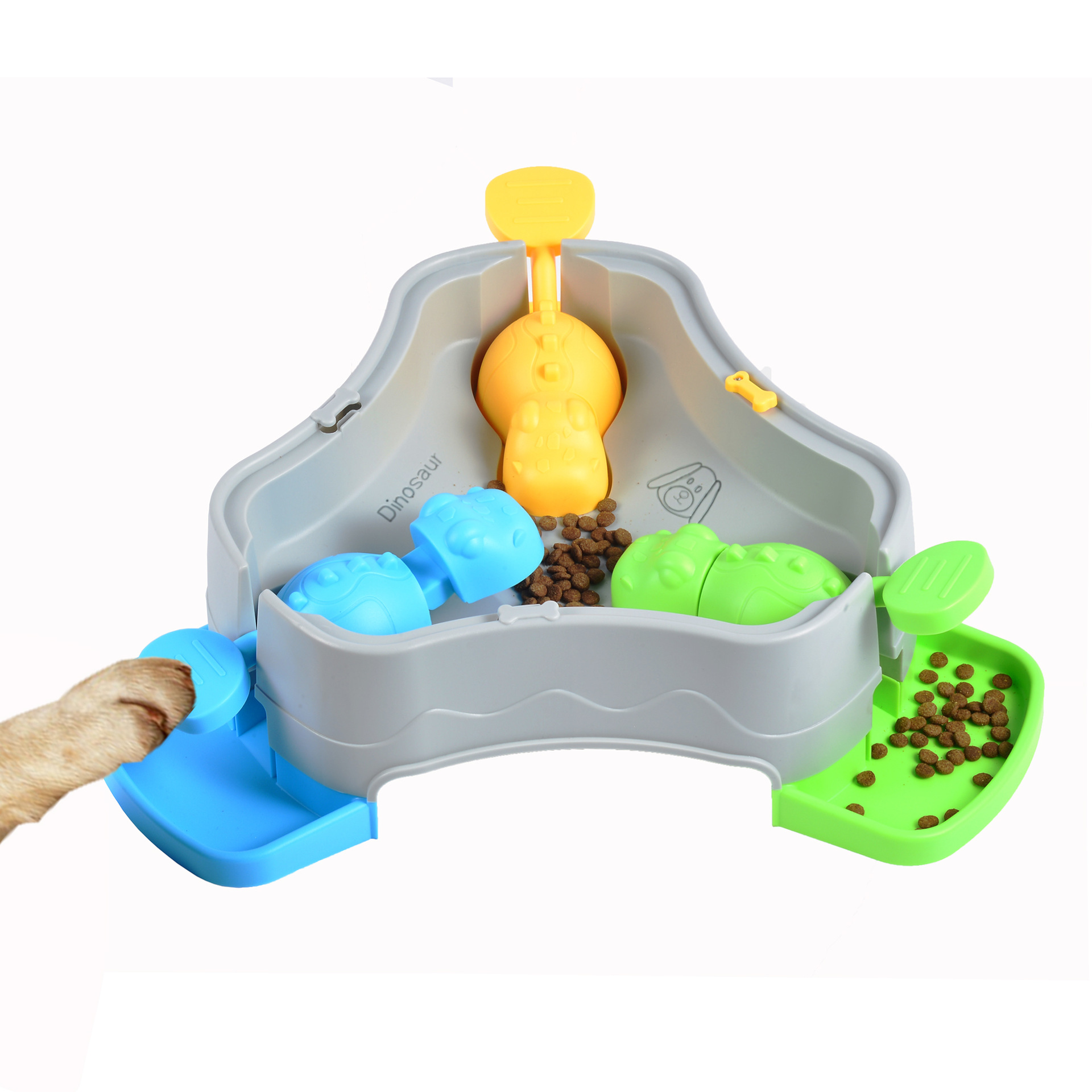 Multiple Pets Sharing Slow Feeding Competitive Training Pet Interactive Food-Dispensing Toy