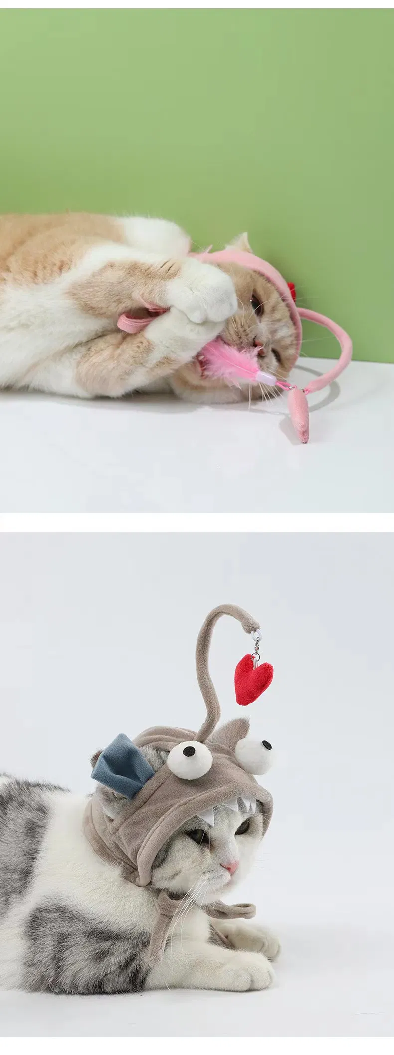 Wholesale Pet Suppliers Retractable Cat Toys Interactive Feather Teaser Wand Pet Cat Toy