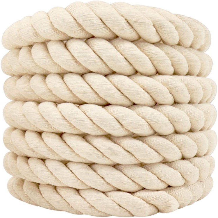 HH Wholesale Super Soft Twisted Tug War Braided Swings Chew Toy Cotton Basket Rope