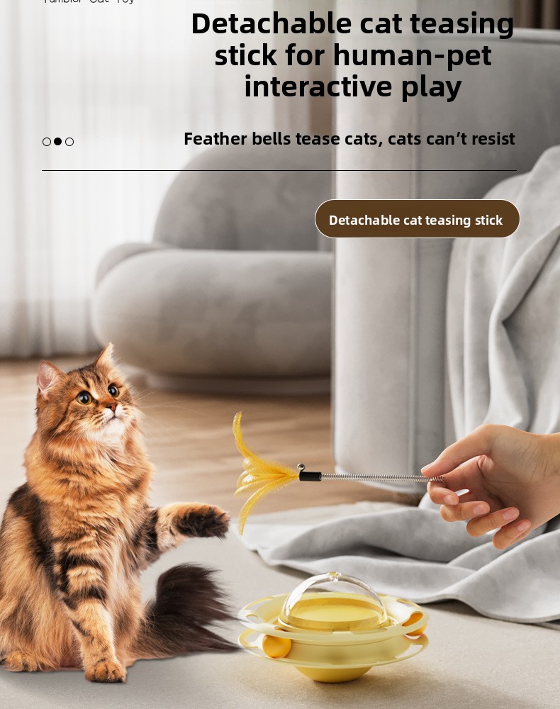 Eco-friendly Pet Toys Cat Multi-play Pet Toy Cat Toy Leaking Food Tumbler Turntable Cat Amusing Artifact Self-Entertainment