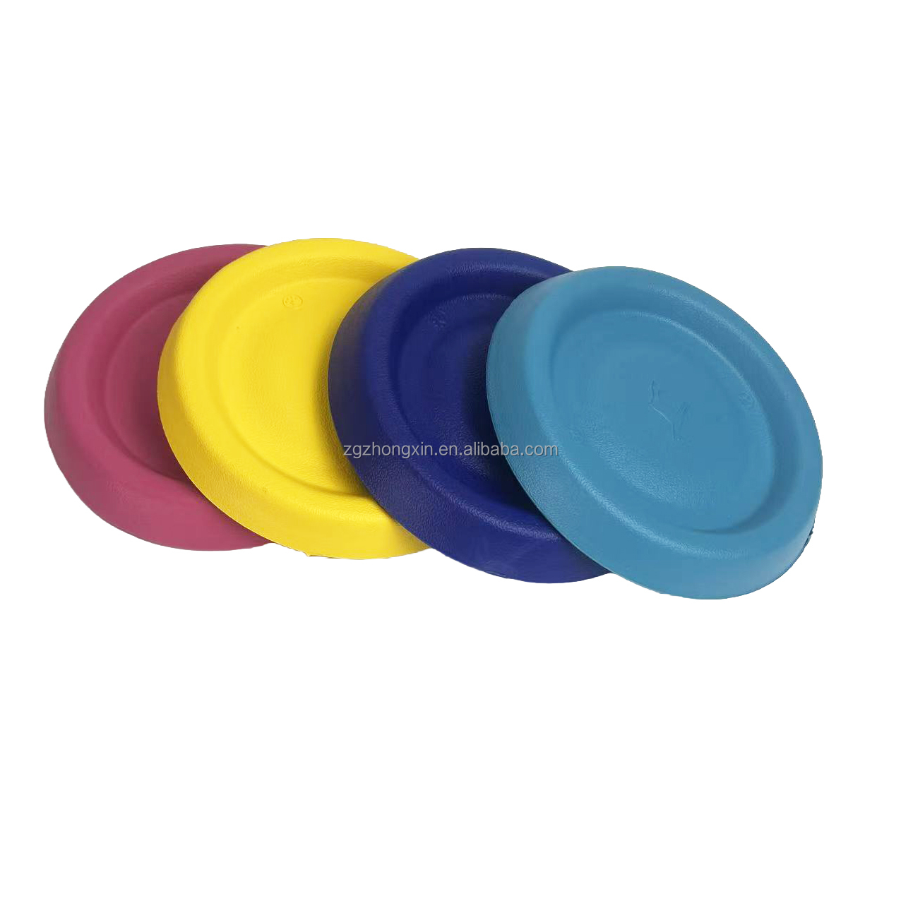 Interactive Dog Training Toy EVA Foam Pull Ring Ball with Rope Floating Waterproof Flying Disc Teething Chew Toy for Small Dogs