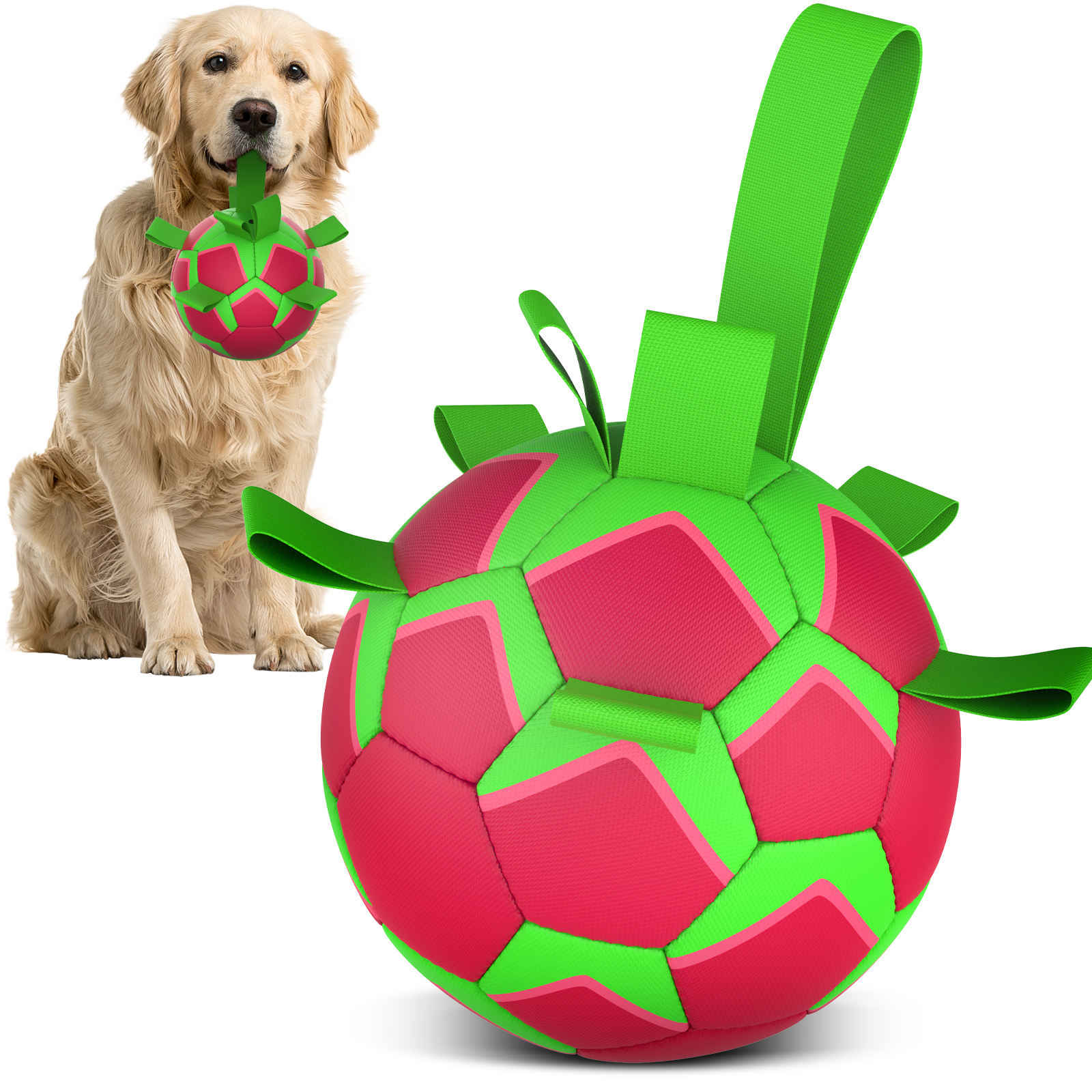 Waterproof Floating PU Eco-Friendly Dog Ball Solid Pattern Swimming Pool Water Play Adventure Pet Football