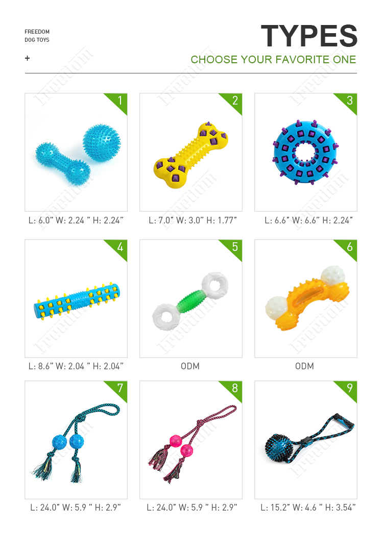 Types of TPR Dog Toys