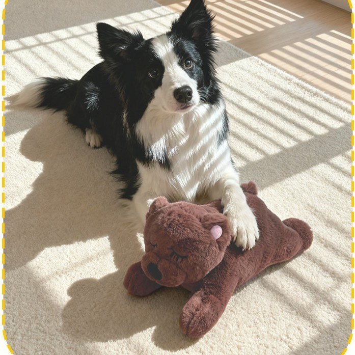 Hot Sale Pet Anxiety Relief and Calming Aid Puppy Heartbeat Stuffed Toy Interactive Chew Toy Doll