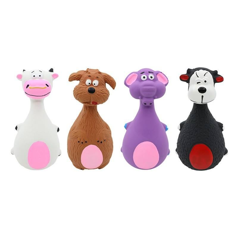 Factory Price Durable Vocalizing Pet Toy Elephant Dog Cow Mascot Teeth Cleaning Teething Toy For Small Medium Breeds