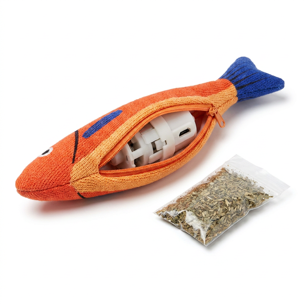 Manufacturer Wholesale Interactive USB Rechargeable Flopping Fish Cat Toy Electronic Wiggling Smart Pet Chew Toys For Kitten