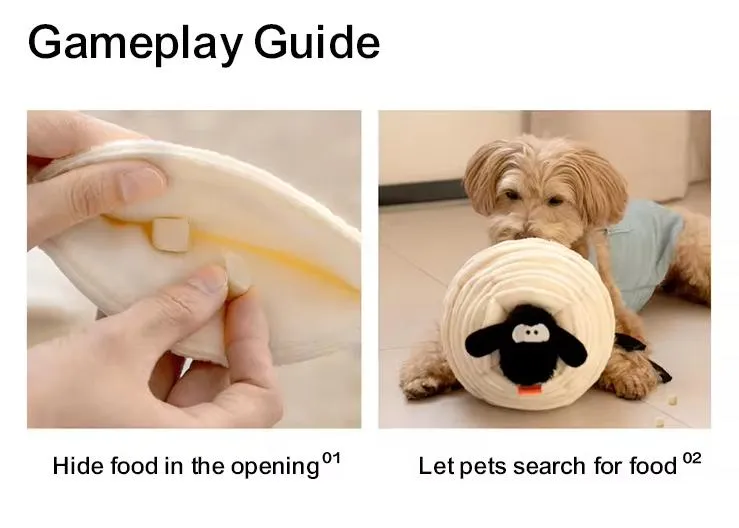 Pet Puzzle Magic Sheep Interactive Nose Work Chew Toy