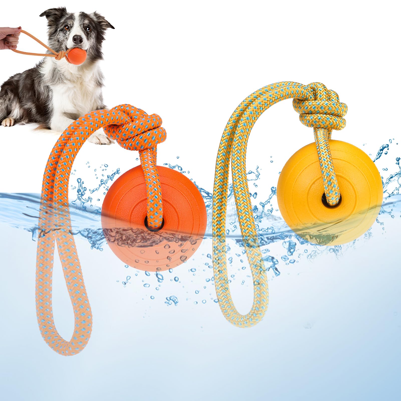 Water-resistant EVA Dog Toy Floating Dog Ball Floating EVA Dog Chew Ball Pet Chew Toys for Pool &amp; Beach Water Play
