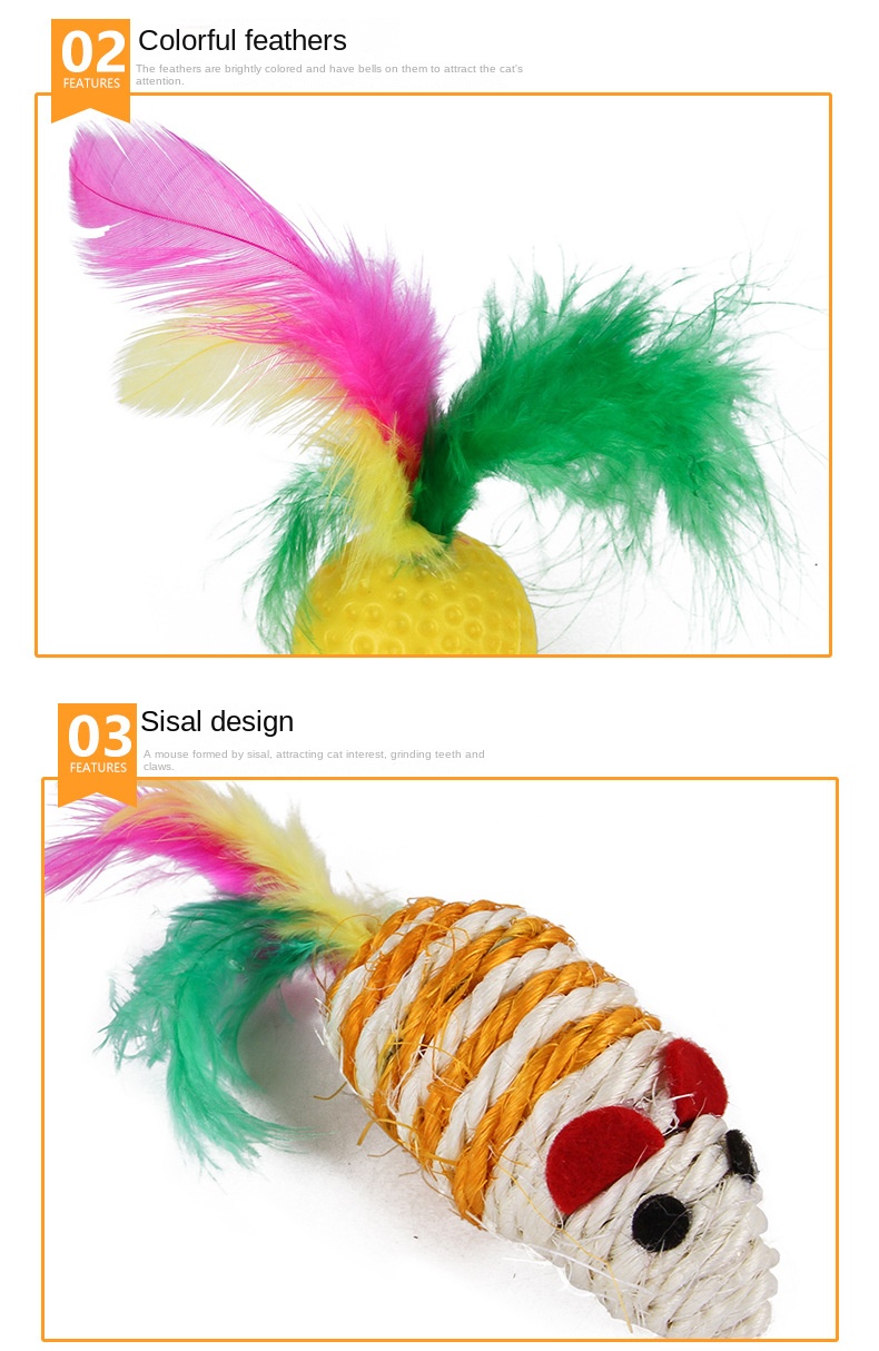 Wholesale Pet Supplies Multi Combination Interactive Toys cat Accessories Pet cat Toys