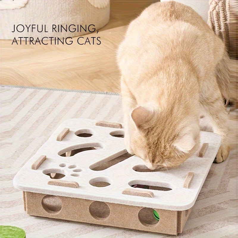 Playpal Cat Interactive Digging Toy For Cats Kitten Spinning Wheel Game Maze Box Wear Resistant And Scratch Resistant Digging