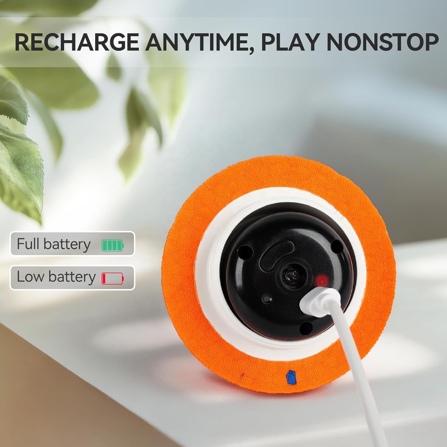 AFP Interactive Dog Toy Smart Moving Ball WIth 2 Play Modes High Bouncing ETPU Pet Ball Automatic Motion Activated Rolling Ball