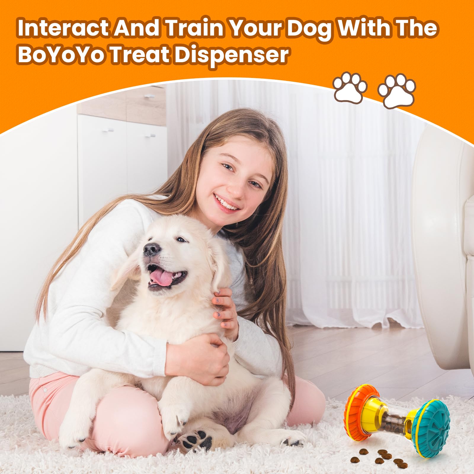 Interactive Dog Puzzle Toys For Boredom, Dogs Enrichment Toy To Keep Them Busy, Treat Dispensing Slow Feeder