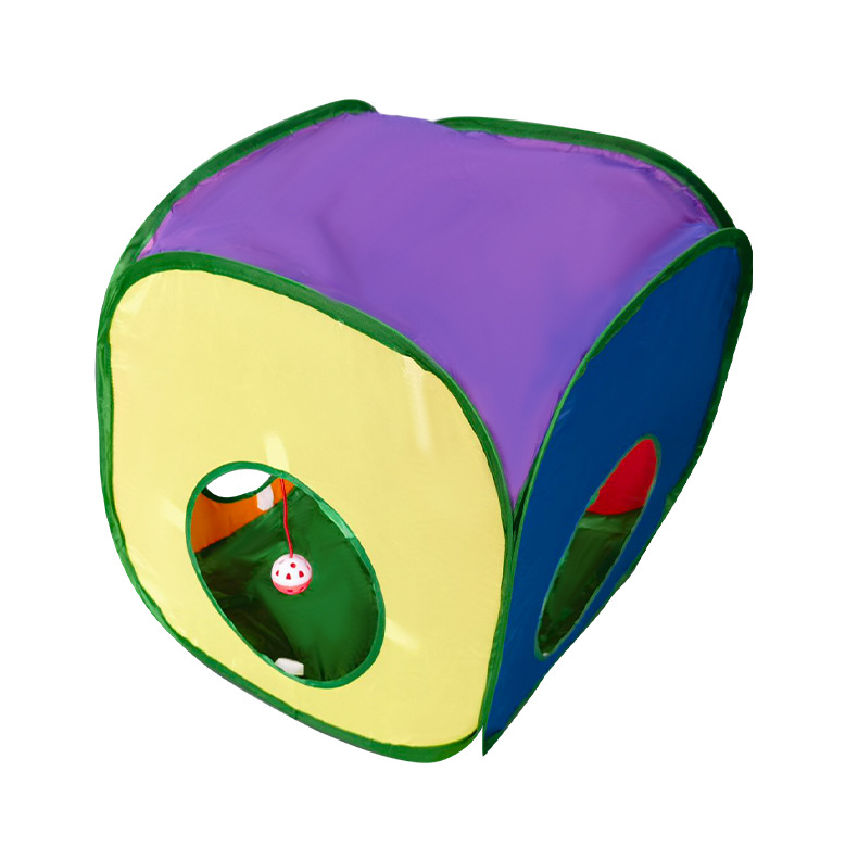 New Design Interactive Collapsible Fun Toys Multiple Play Cat Tunnel