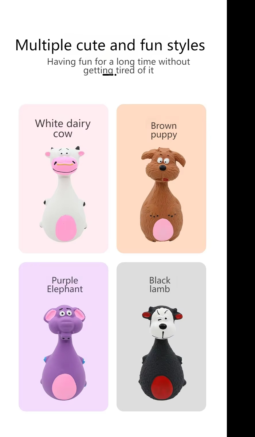 Latex Squeaky Pet Chew Toy Details