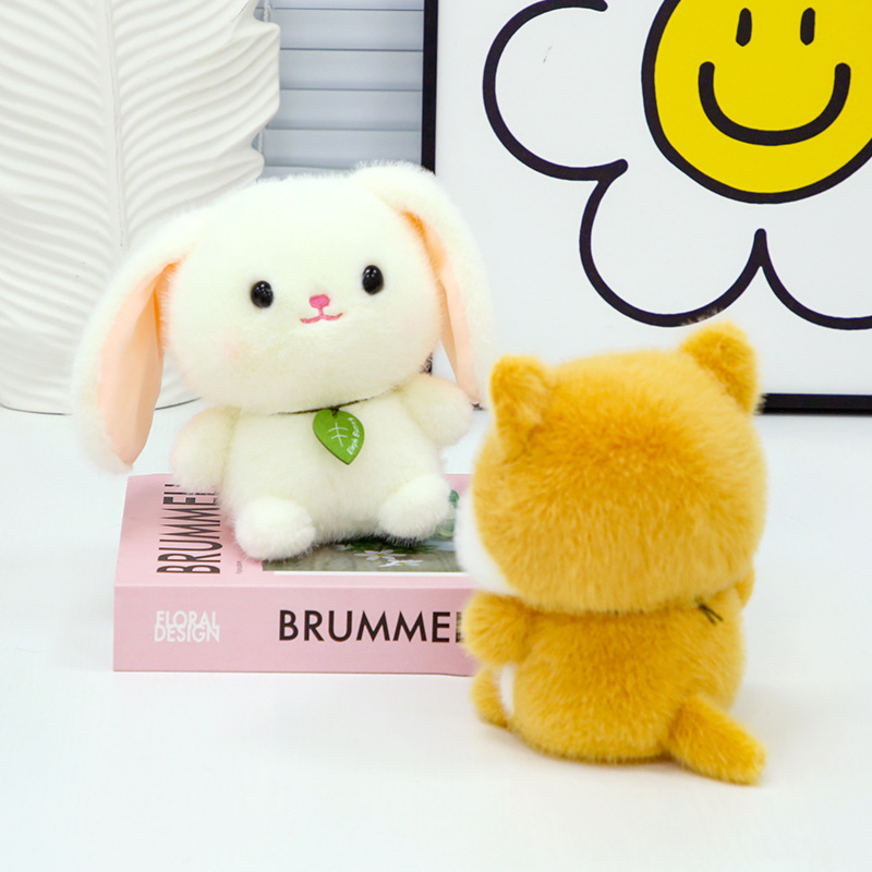 Wholesale Cute Pet Series Bear Plush Toy Super Soft Comforter Mesh Lining Student Children Gift Cartoon Small Animal Doll