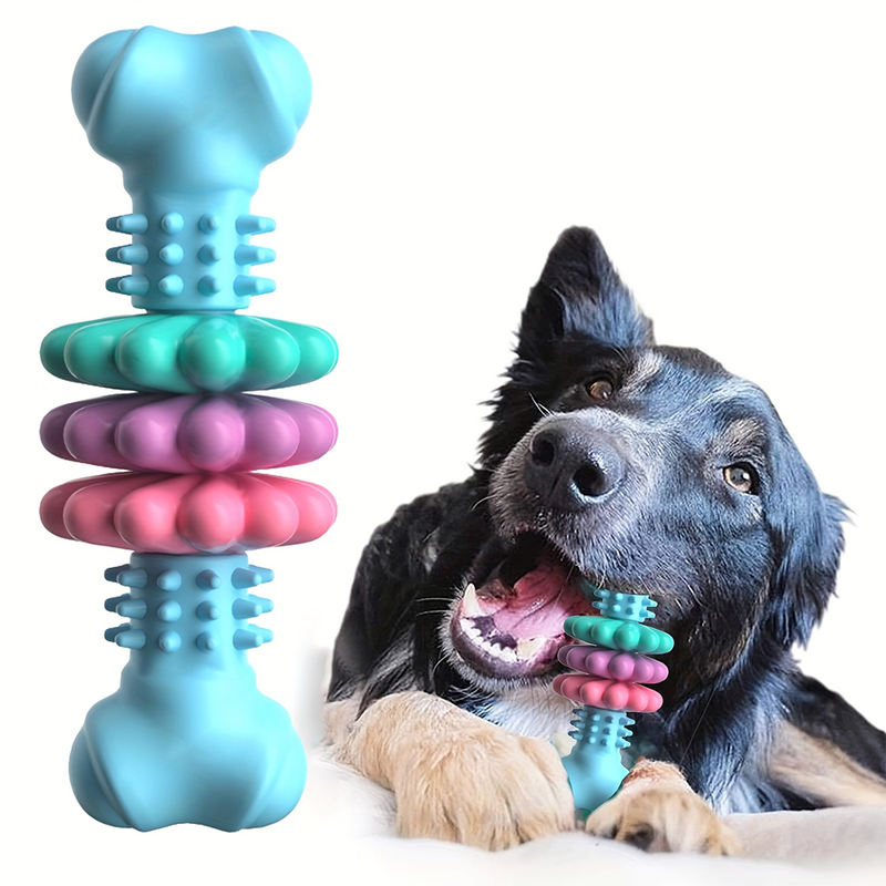 Interactive Dog Chew Toy Dental Care Teething Toy for Small/Medium/Large Dogs Stress Relief Training Reward